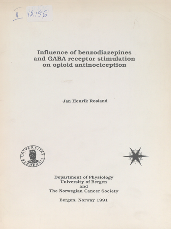 Influence of benzodiazepines and GABA receptor stimulation on opioid antinociception