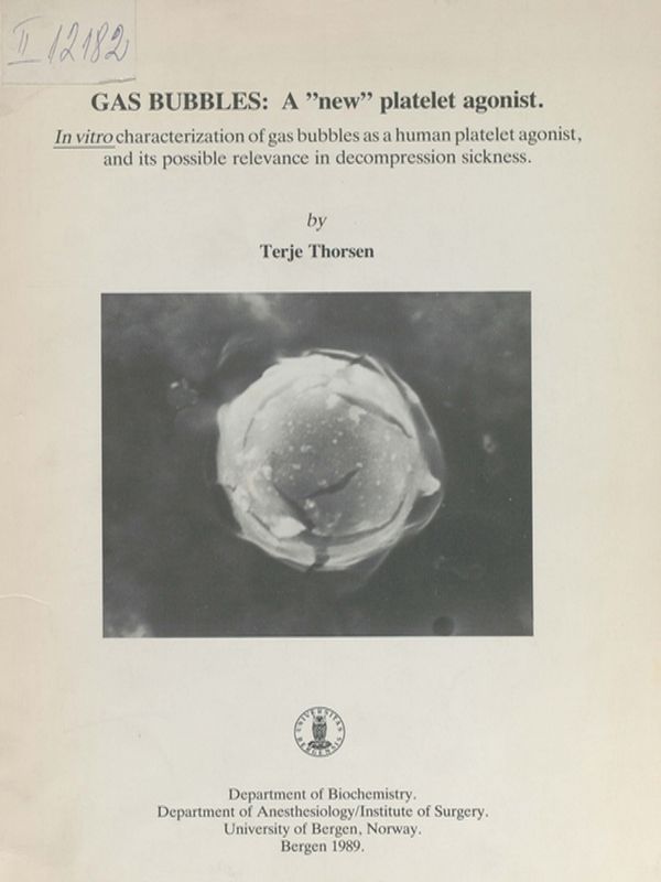 Gas bubbles: A "new" platelet agonist