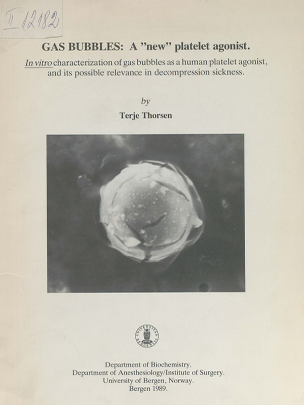 Gas bubbles: A "new" platelet agonist