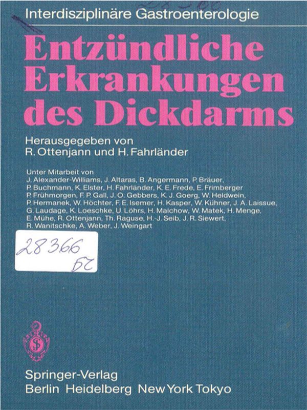 Entzundliche Erkrankungen des Dickdarms