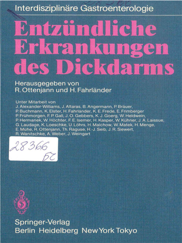 Entzundliche Erkrankungen des Dickdarms