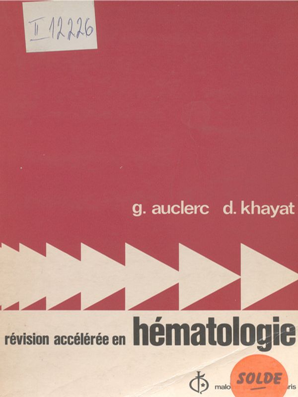 Revision acceleree en hematologie