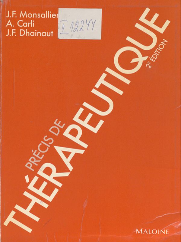 Precis de therapeutique