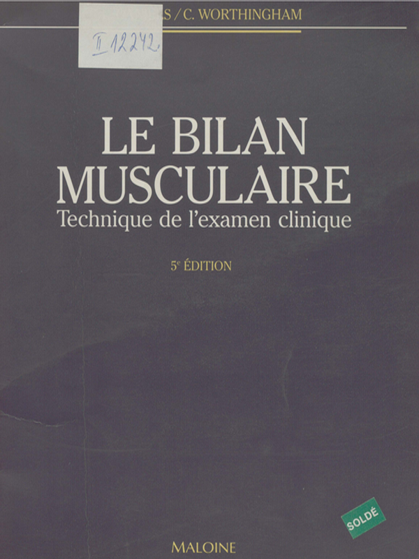 Le bilan musculaire