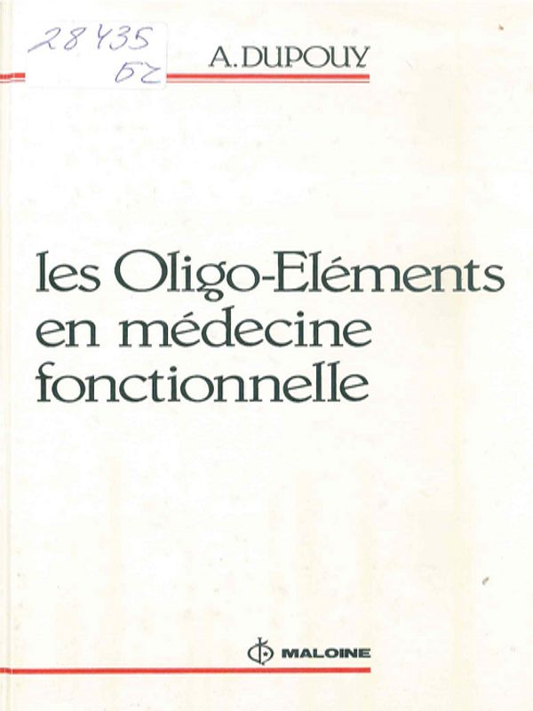 Les oligo-elements en medecine fonctionnelle