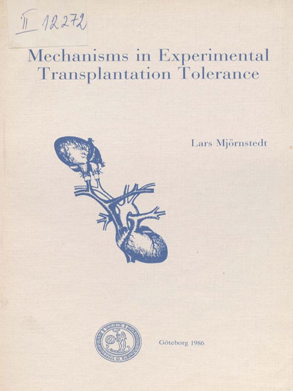 Mechanisms in experimental transplantation tolerance