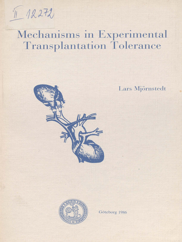 Mechanisms in experimental transplantation tolerance