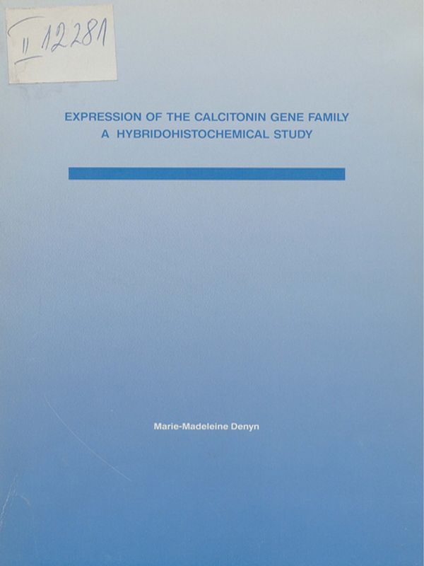 Expression of the calcitonin gene family