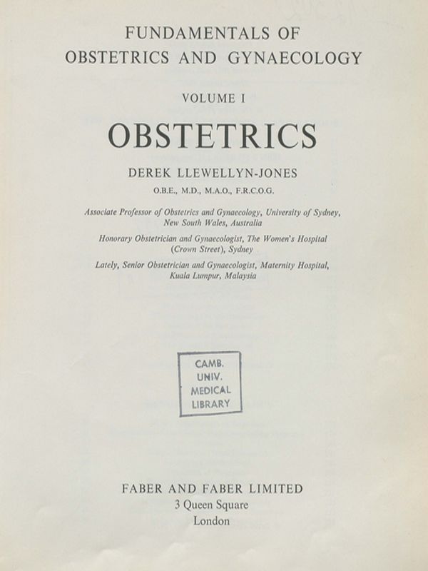 Fundamentals of obstetrics and gynaecology