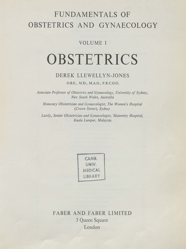 Fundamentals of obstetrics and gynaecology