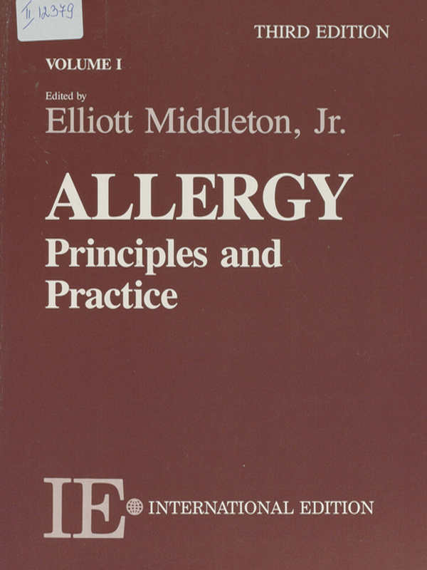 Allergy : Principles and practice