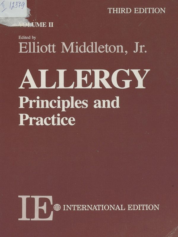 Allergy : Principles and practice