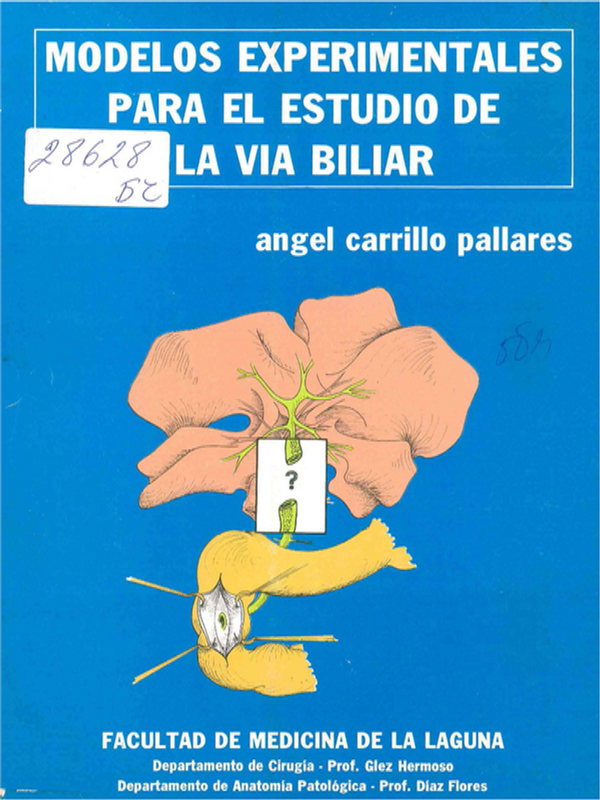 Modelos experimentales para el estudio de la via biliar