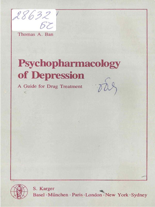 Psychopharmacology of depression