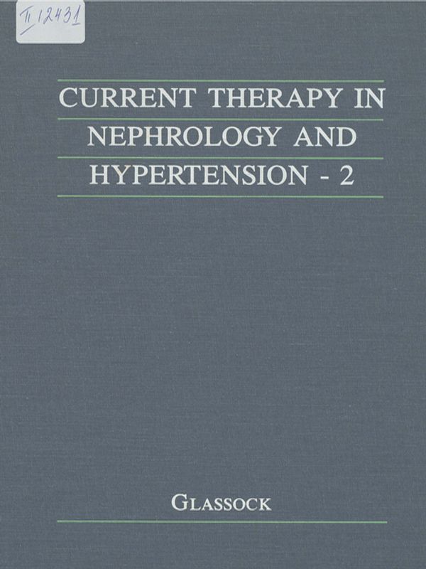 Current therapy in nephrology and hypertension - 2