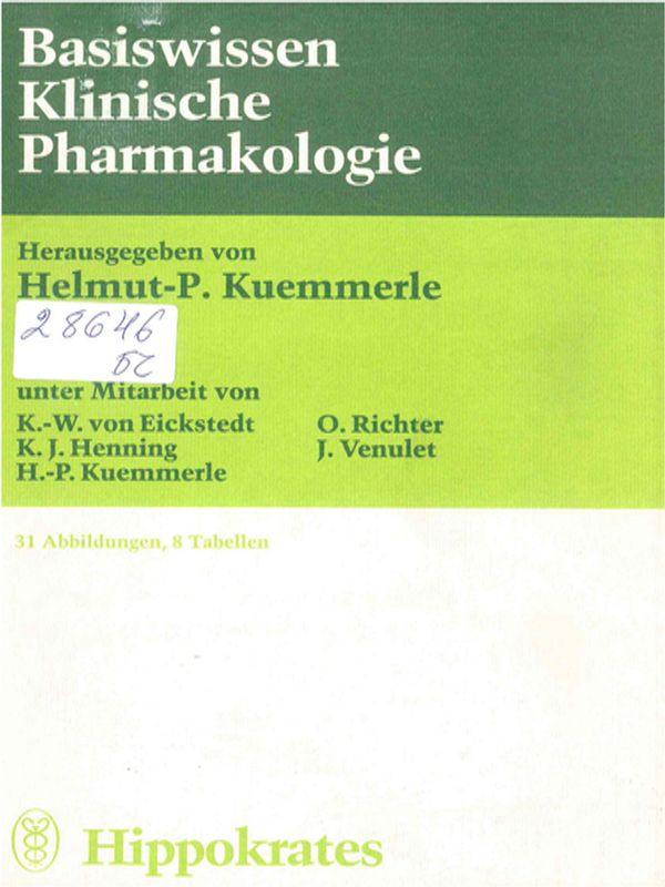 Basiswissen Klinische Pharmakologie