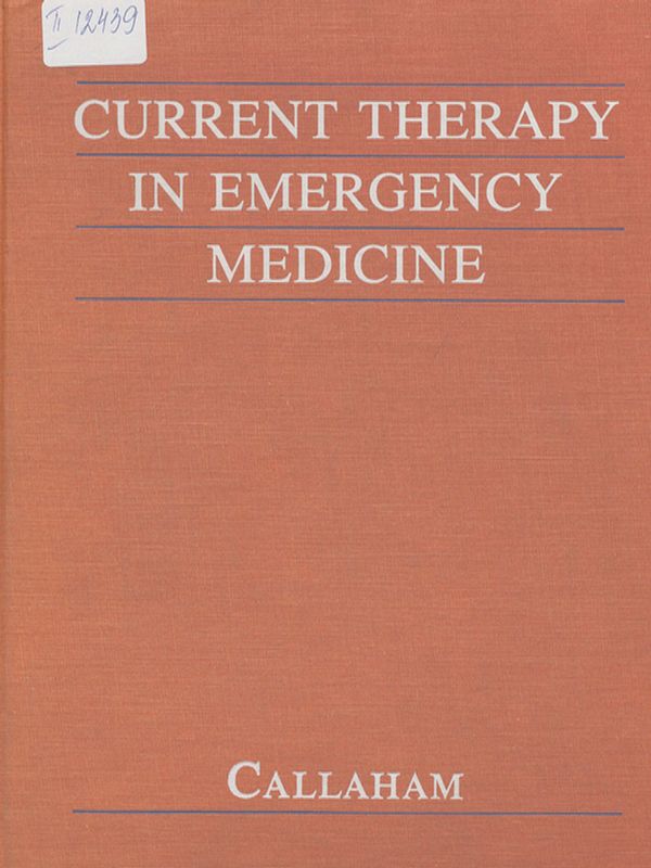 Current therapy in emergency medicine