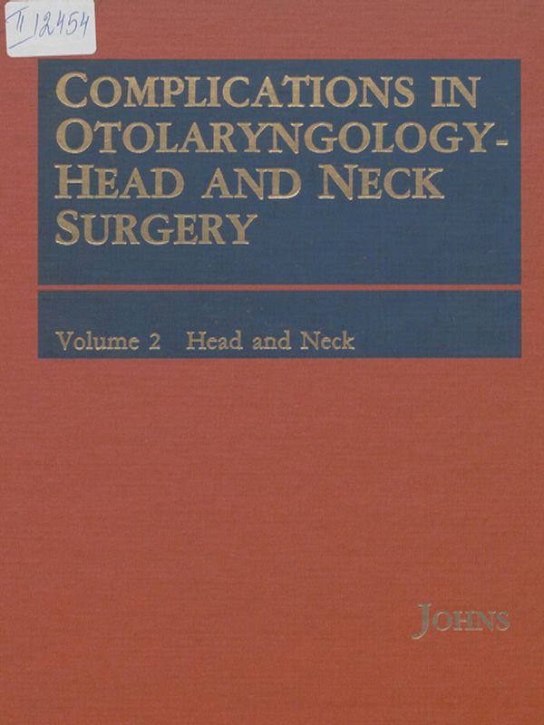 Complications in otolaryngology - head and neck surgery