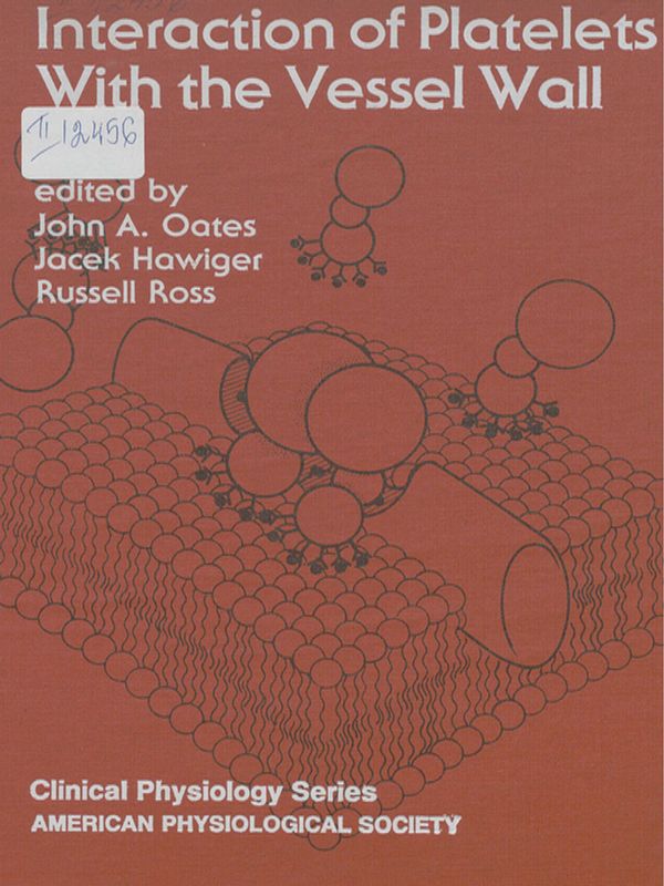 Interaction of platelets with the vessel wall