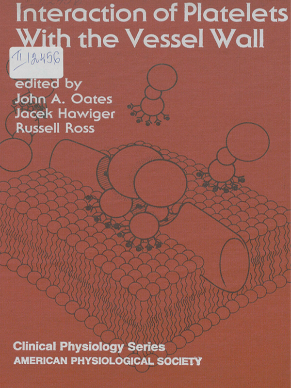 Interaction of platelets with the vessel wall