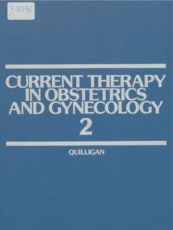 Current therapy in obstetrics and gynecology