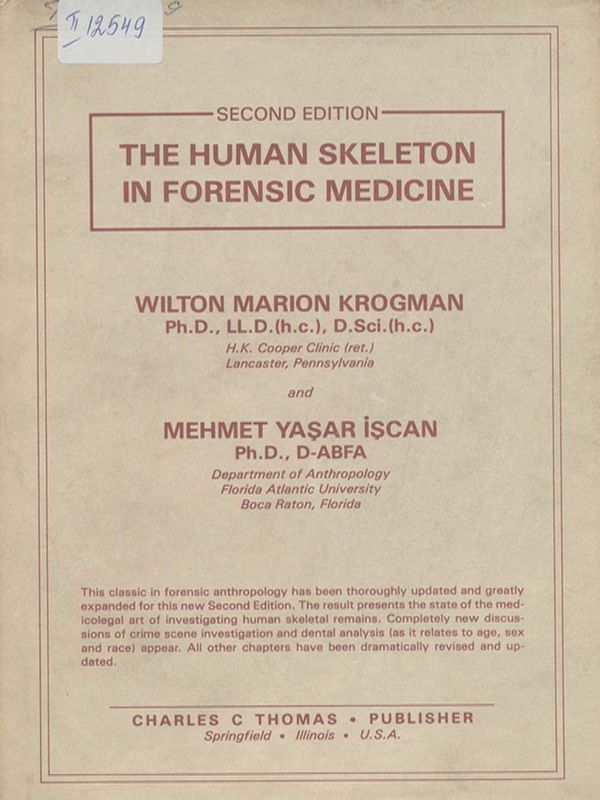 The human skeleton in forensic medicine