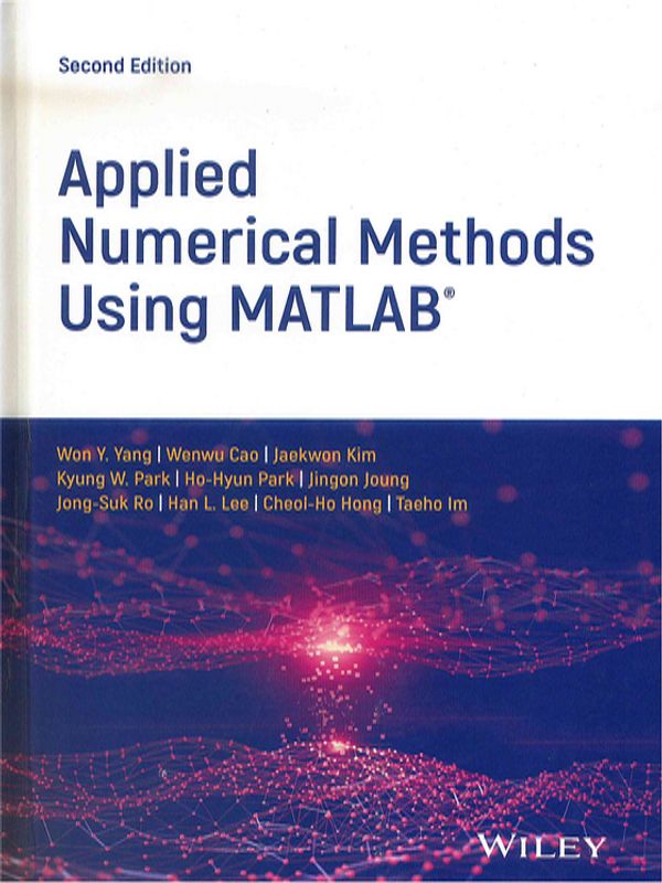 Applied numerical methods using MATLAB