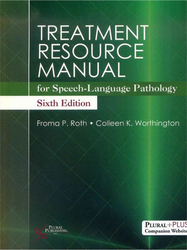 Treatment resource manual for speech-language pathology