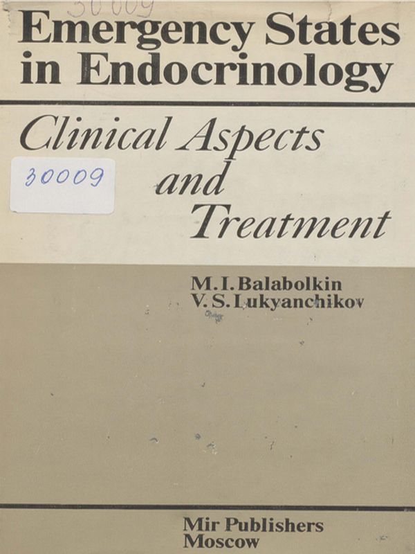 Emergency states in endocrinology