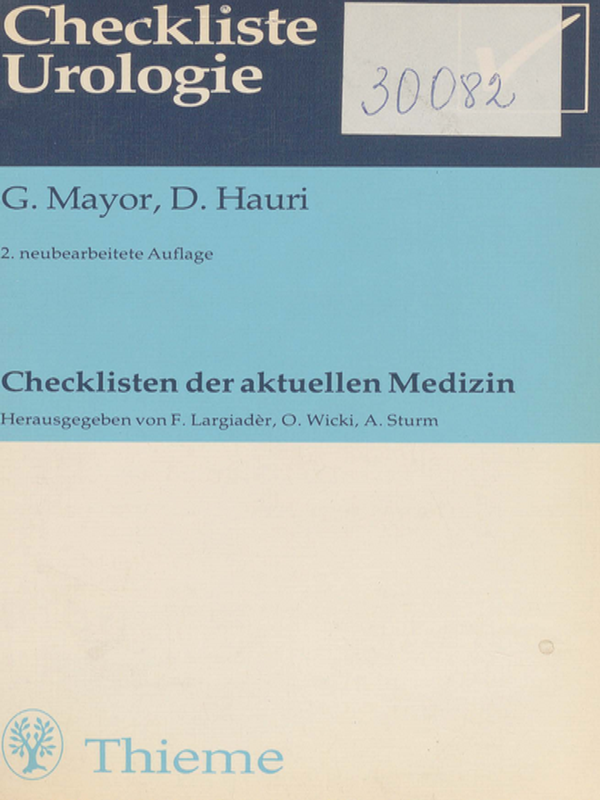 Checkliste Urologie