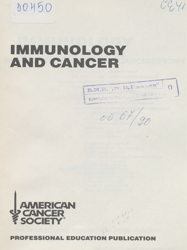 Immunology and cancer