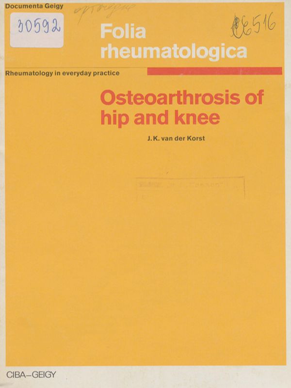 Osteoarthrosis of hip and knee