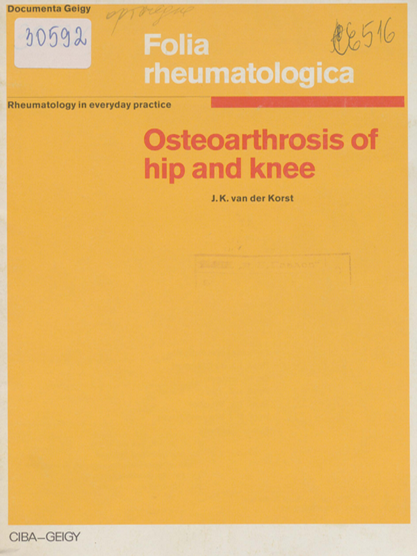 Osteoarthrosis of hip and knee