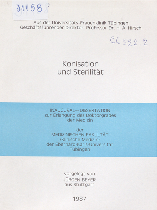 Konisation und Sterilitat