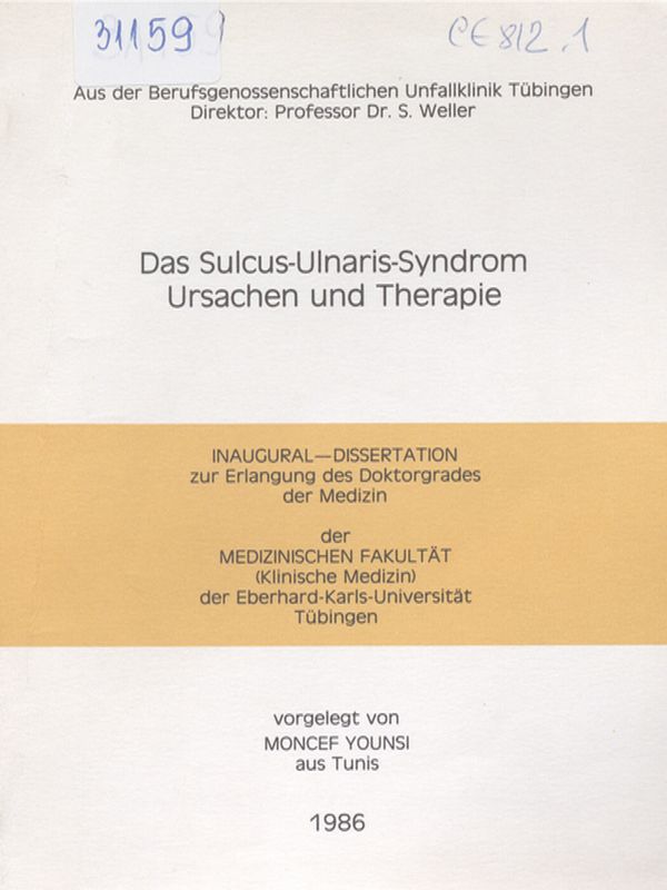 Das Sulcus-Ulnaris-Syndrom. Ursachen und Therapie