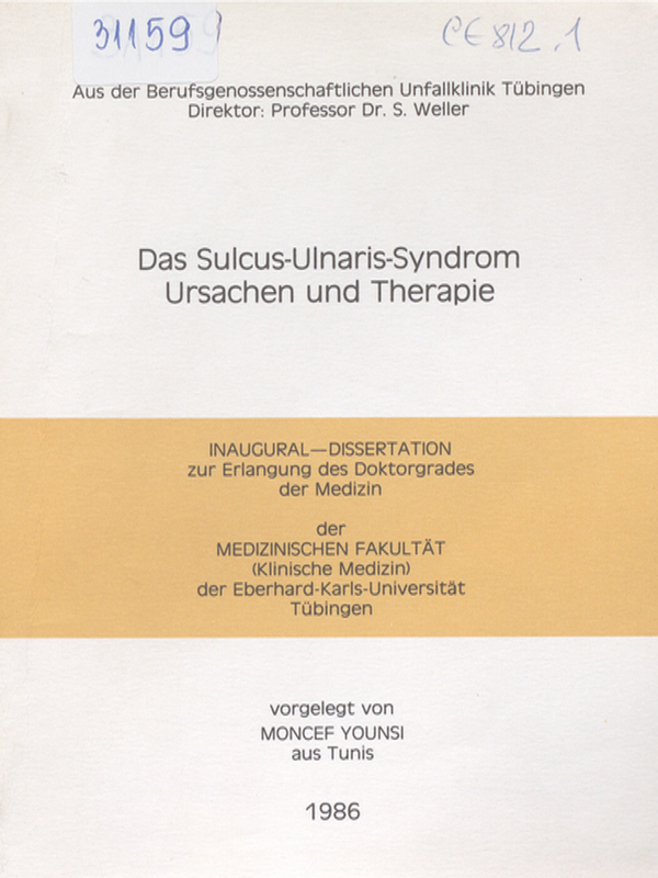 Das Sulcus-Ulnaris-Syndrom. Ursachen und Therapie