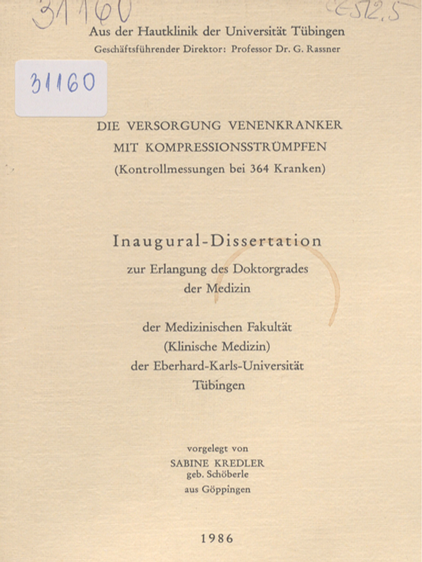 Die Versorgung Venenkranker mit Kompressionsstrumpfen