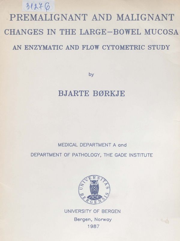 Premalignant and malignant changes in the large-bowel mucosa