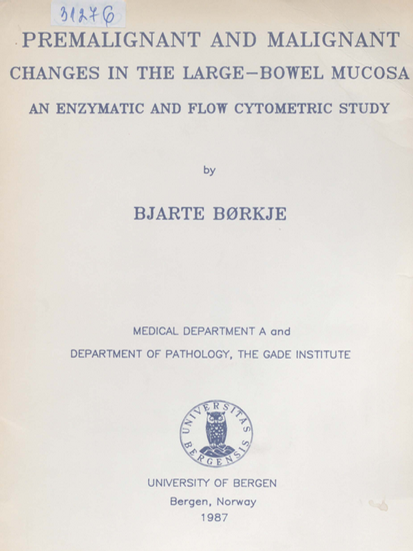 Premalignant and malignant changes in the large-bowel mucosa