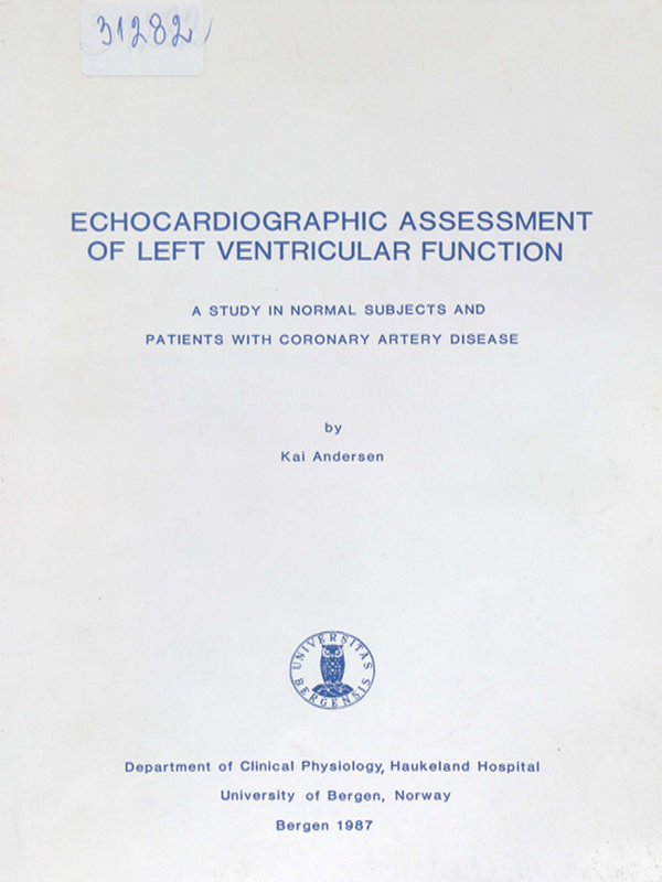 Echocardiographic assessment of left ventricular function