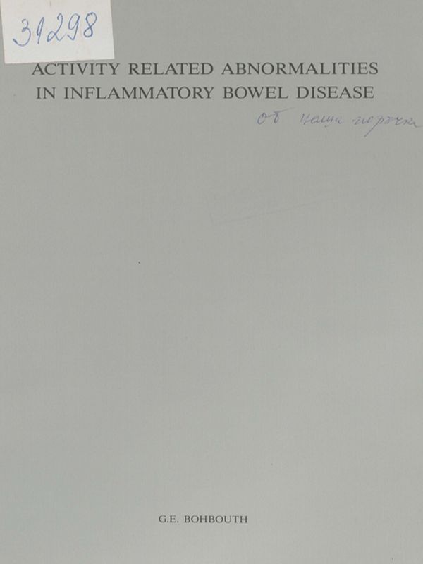 Activity related abnormalities in inflamatory bowel disease