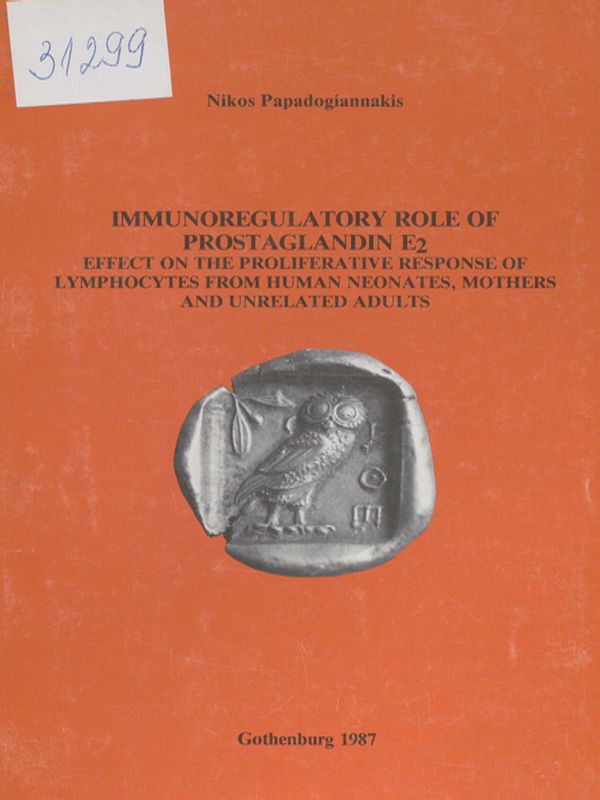Immunoregulatory role of prostaglandin E2