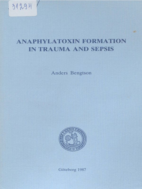 Anaphylatoxin formation in trauma and sepsis