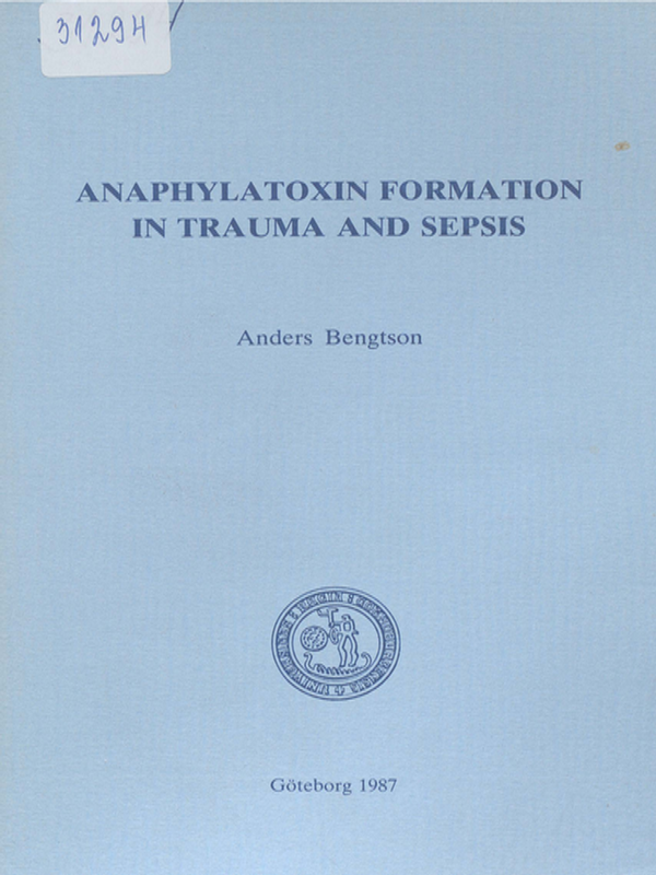 Anaphylatoxin formation in trauma and sepsis