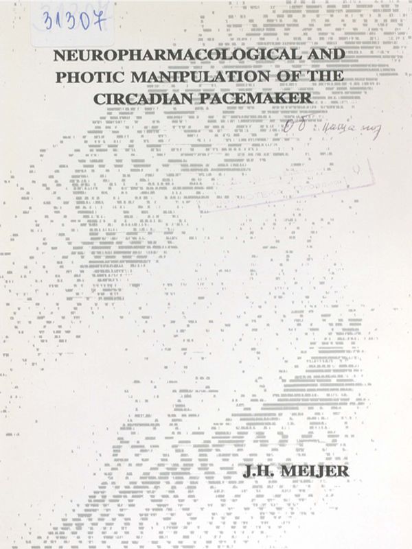 Neuropharmacological and photic manipulation of the circadian pacemaker