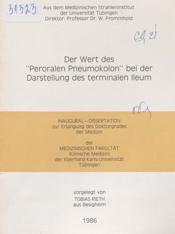 Der Wert des "Peroralen Pheumokolon" bei der Darstellung des terminalen Ileum