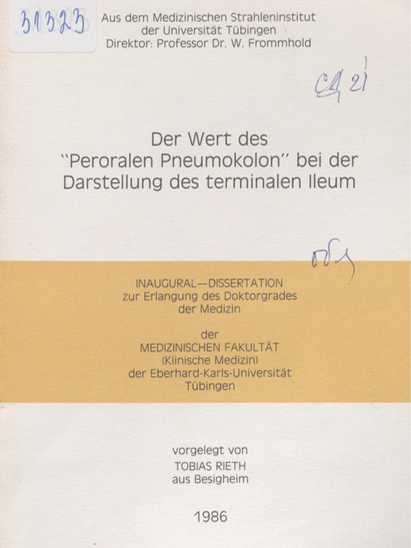 Der Wert des "Peroralen Pheumokolon" bei der Darstellung des terminalen Ileum