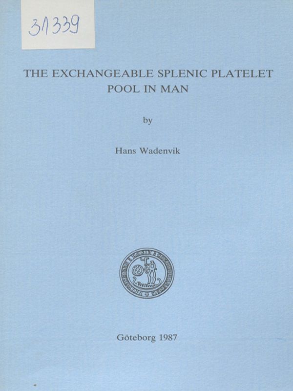 The exchangeable splenic platelet pool in man