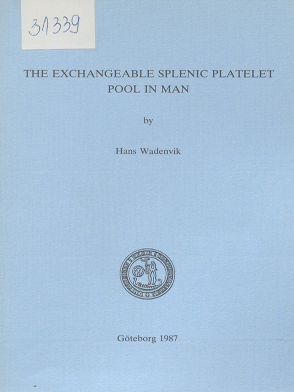 The exchangeable splenic platelet pool in man