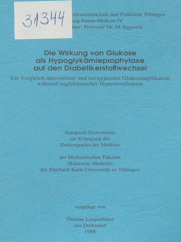 Die Wirkung von Glukose als Hypoglykamieprophylaxe auf der Diabetikerstoffwechsel